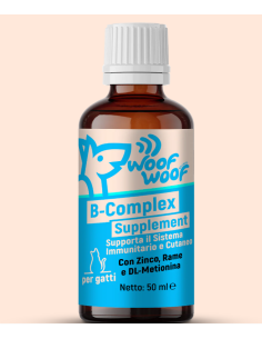 Woof Woof b- complex Supplement 50 ml. Integratori per gatti.