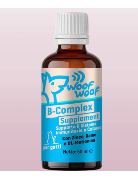 Woof Woof b- complex Supplement 50 ml. Integratori per gatti.