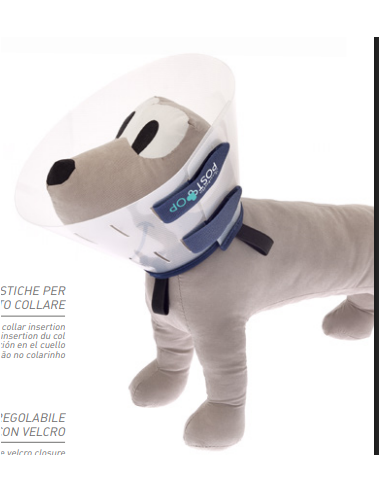 Collare Post Op misura small  12,5 cm . Accessori Medicali per cani