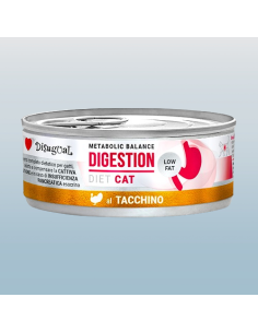 Disugual Diet gatto Digestion Low Fat Tacchino gr 85. Diete . Cibo Umido Per Gatti