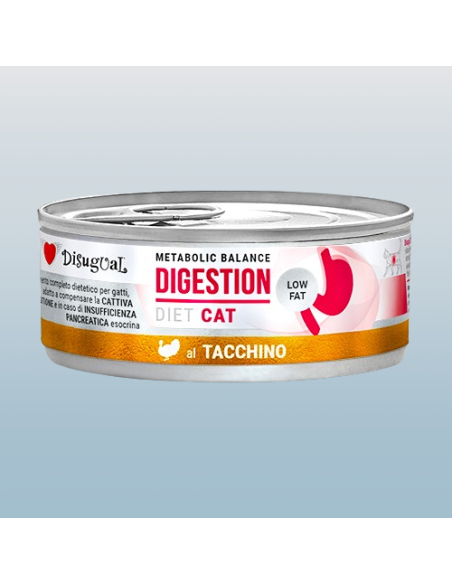Disugual Diet gatto Digestion Low Fat Tacchino gr 85. Diete . Cibo Umido Per Gatti