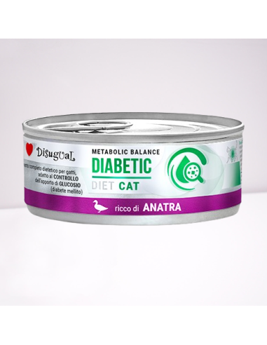 Disugual Diet Gatto Diabetic Anatra gr 85. Diete . cibo umido Per gatti.
