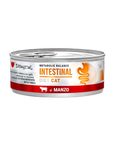 Disugual Diet Gatto Intestinal Manzo gr 85. Diete Cibo Umido Per Gatti