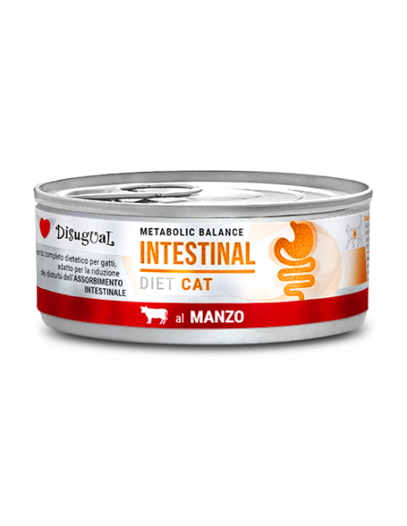 Disugual Diet Gatto Intestinal Manzo gr 85. Diete Cibo Umido Per Gatti