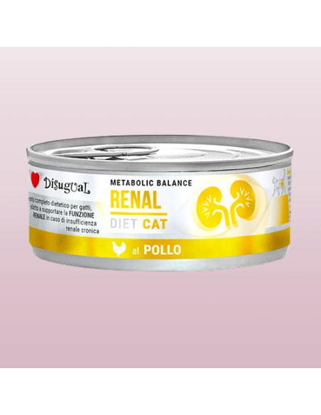 Disugual Diet Gatto Renal Pollo gr 85. Diete Cibo Umido Per Gatti