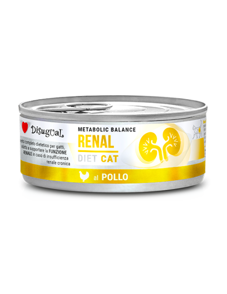Disugual Diet Gatto Renal Pollo gr 85. Diete Cibo Umido Per Gatti