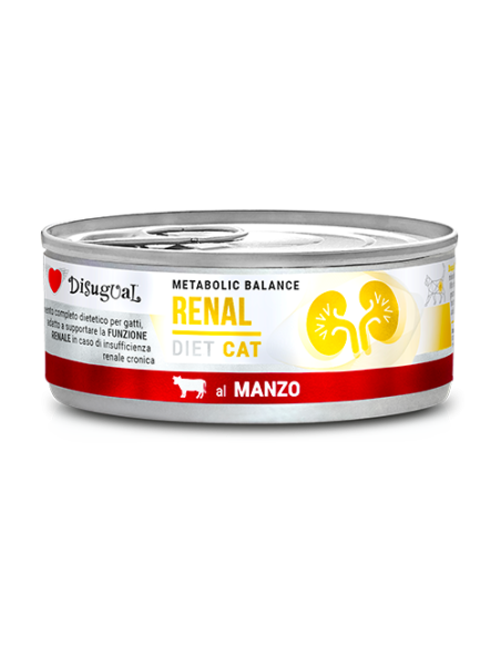 Disugual Diet Gatto Renal Manzo gr 85. Diete Cibo Umido Per Gatti