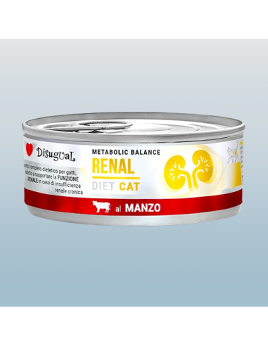 Disugual Diet Gatto Renal Manzo gr 85. Diete Cibo Umido Per Gatti