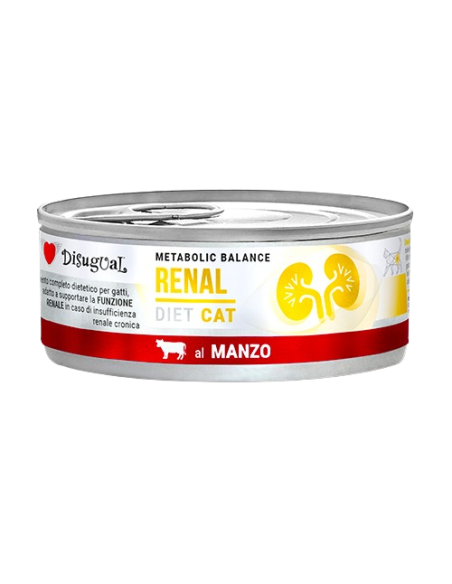Disugual Diet Gatto Renal Manzo gr 85. Diete Cibo Umido Per Gatti