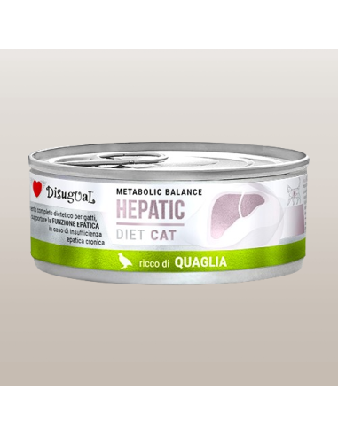 Disugual Diet Gatto Hepatic Quaglia gr 85. Diete . Cibo Umido Per Gatti
