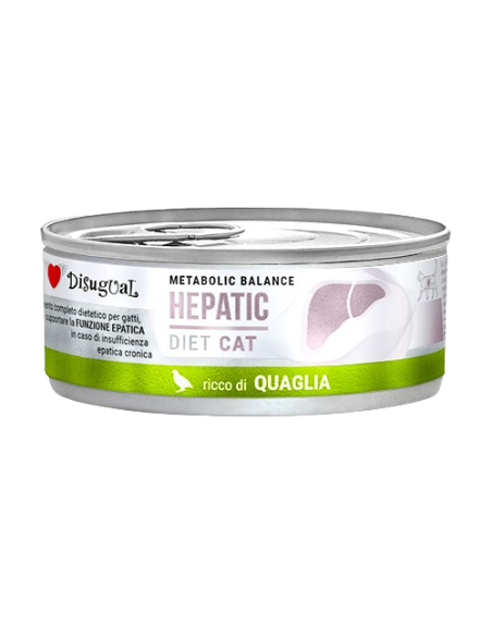 Disugual Diet Gatto Hepatic Quaglia gr 85. Diete . Cibo Umido Per Gatti