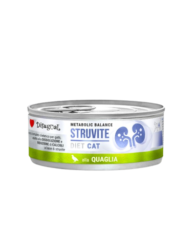 Disugual Diet gatto Struvite Quaglia gr 85. Diete Cibo Umido per gatti
