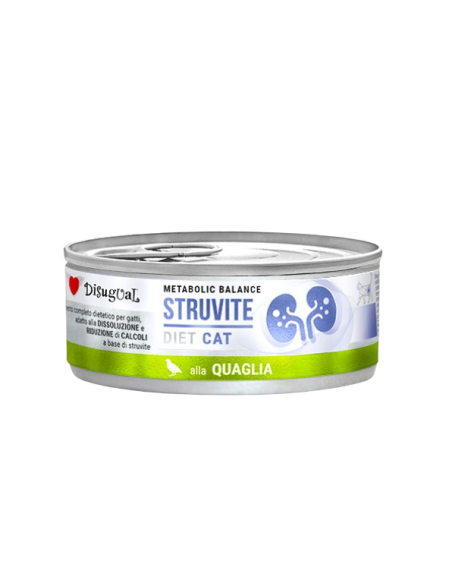 Disugual Diet gatto Struvite Quaglia gr 85. Diete Cibo Umido per gatti