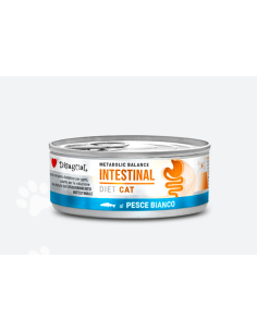 Disugual Diet gatto Intestinal Pesce Bianco gr 85. Diete Cibo Umido Per gatti