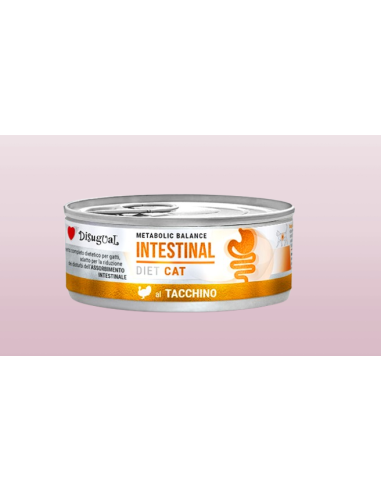 Disugual Diet Gatto Intestinal Tacchino gr 85. Diete Cibo Umido Per gatti