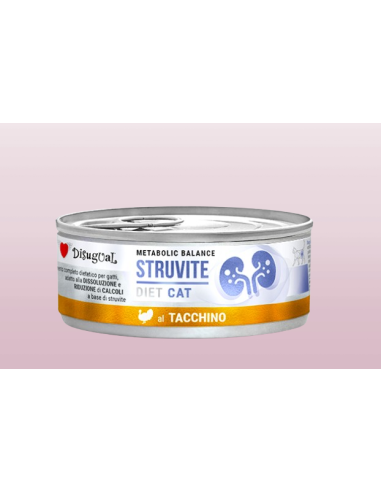 Disugual Diet gatto Struvite Tacchino gr 85. Cibo Umido Per Gatti .