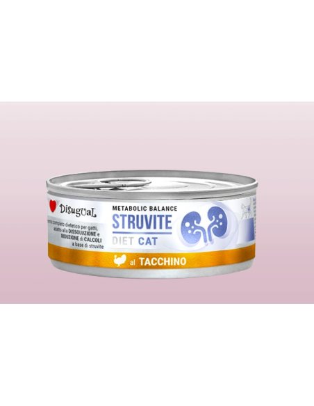 Disugual Diet gatto Struvite Tacchino gr 85. Cibo Umido Per Gatti .
