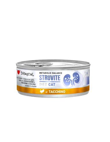 Disugual Diet gatto Struvite Tacchino gr 85. Cibo Umido Per Gatti .
