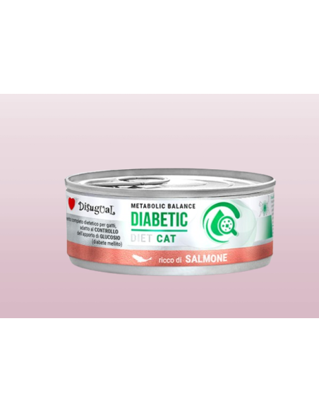 Disugual Diet Gatto Diabetic Salmone gr 85- Diete . Cibo Umido Per gatti