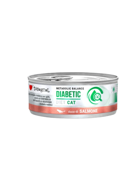 Disugual Diet Gatto Diabetic Salmone gr 85- Diete . Cibo Umido Per gatti
