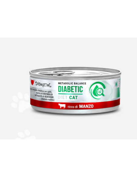 Disugual Diet Gatto Diabetic Manzo gr 85. Diete . Cibo Umido Per Gatti .