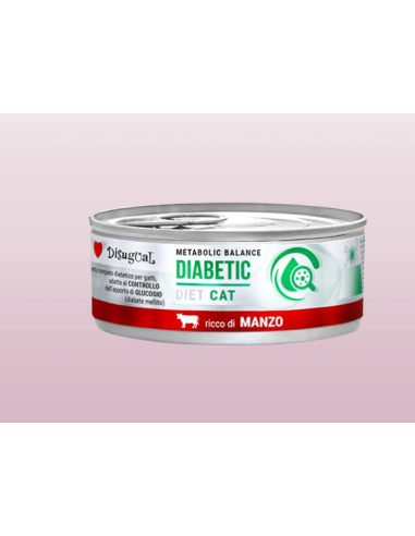 Disugual Diet Gatto Diabetic Manzo gr 85. Diete . Cibo Umido Per Gatti .