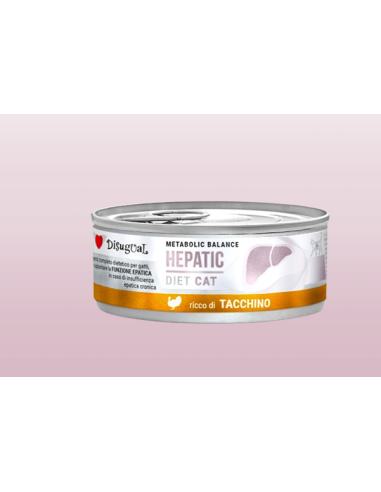 Disugual Diet Gatto Hepatic Tacchino gr 85. Diete  Cibo Umido per Gatti
