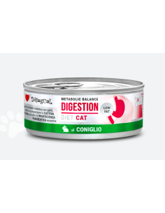 Disugual Diet Gatto Digestion Low Fat Coniglio gr 85. Diete. Cibo Umido Per Gatti.