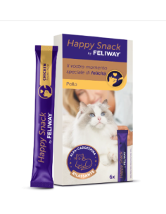 Feliway Happy Snack Pollo 6 Pezzi. Antistress per gatti .