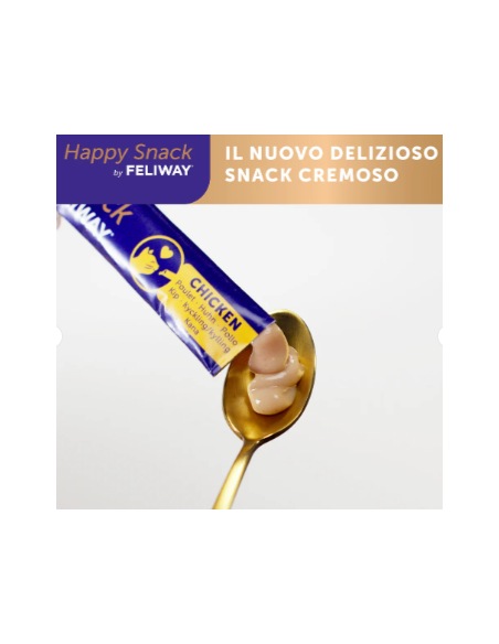 Feliway Happy Snack Pollo 6 Pezzi. Antistress per gatti .