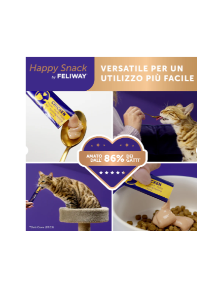 Feliway Happy Snack Pollo 6 Pezzi. Antistress per gatti .