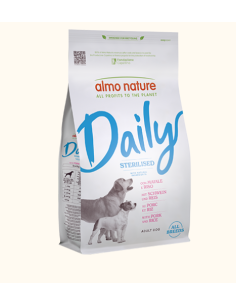 offerta Almo Daily Dog Sterilised Maiale e Riso Kg.12 All Breeds. Crocchette per cani