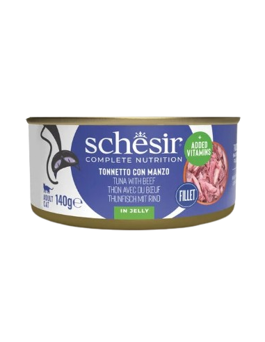 Schesir Tonnetto con Filetti di Manzo Gr.140 Cibo Umido per Gatti