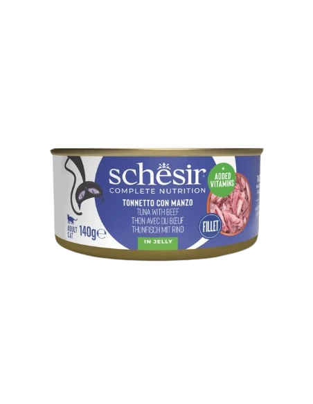 Schesir Tonnetto con Filetti di Manzo Gr.140 Cibo Umido per Gatti