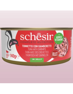 Schesir Tonnetto e Gamberi gr 140. Cibo Umido per gatti