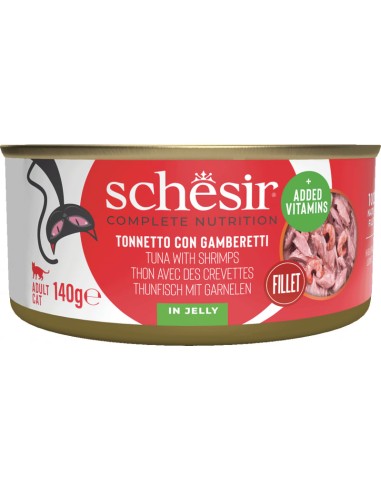 Schesir Tonnetto e Gamberi gr 140. Cibo Umido per gatti