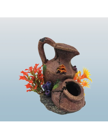 Decorazione Anfora Fantasy misura small. Decorazioni per acquari e vasche .