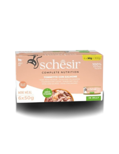 Schesir Cat Tonnetto con Salmone 6x50 Gr Cibo Umido per Gatti 2