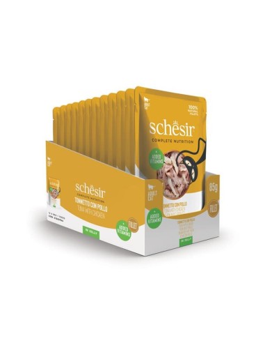 Schesir Cat Busta Tonnetto Con Pollo in Jelly gr 85. Mangime per Gatti