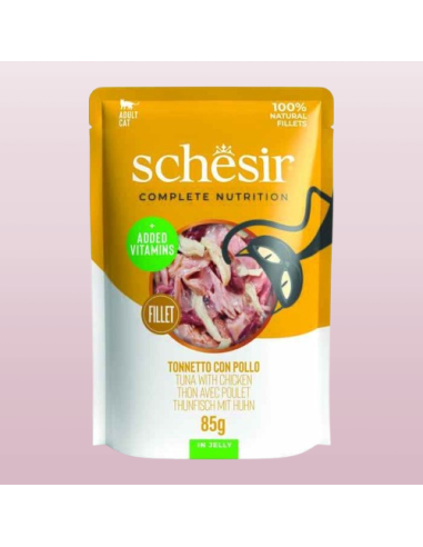 Schesir Cat Busta Tonnetto Con Pollo in Jelly gr 85. Mangime per Gatti