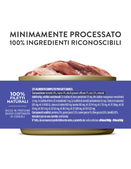 Schesir Tonnetto con Filetti di Manzo Gr.85 Cibo Umido per Gatti