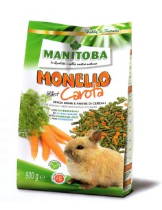 Monello Pellet Carota gr 900. Mangime per Conigli