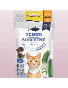 Gimcat Crunchy Snack Tonno e Zucchine gr 50.  Snack per gatti