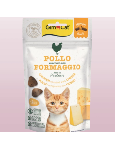 Gimcat Crunchy Snack Pollo e Formaggio gr 50. Snack per gatti.