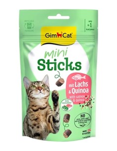 Gimcat Mini Sticks Salmone e Quinoa gr 50. Snack per gatti .