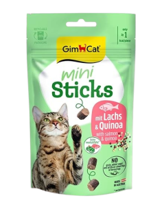 Gimcat Mini Sticks Salmone e Quinoa gr 50. Snack per gatti . 2