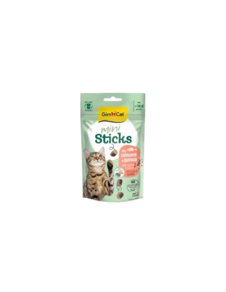 Gimcat Mini Sticks Salmone e Quinoa gr 50. Snack per gatti .
