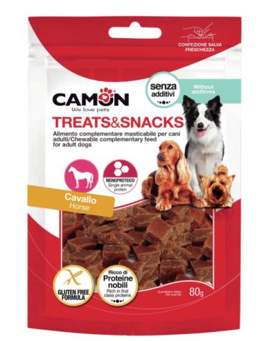 Treats and Snack Horse Cubes gr 80. Snack per cani.