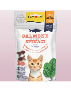 Gimcat Crunchy Snack Salmone E Spinaci gr 50. Snack per cani