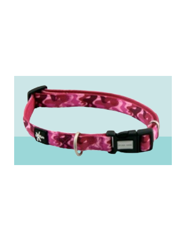 Collare Fuxtreme Regolabile 10 mm  Camouflage Rosa. Collari e Guinzagli per cani